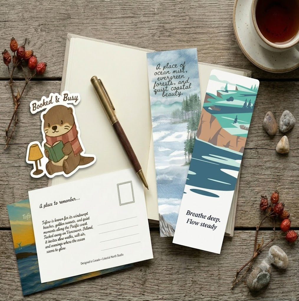 Coastal Calm Reader’s Kit | Tofino & Pacific Stationery Bundle