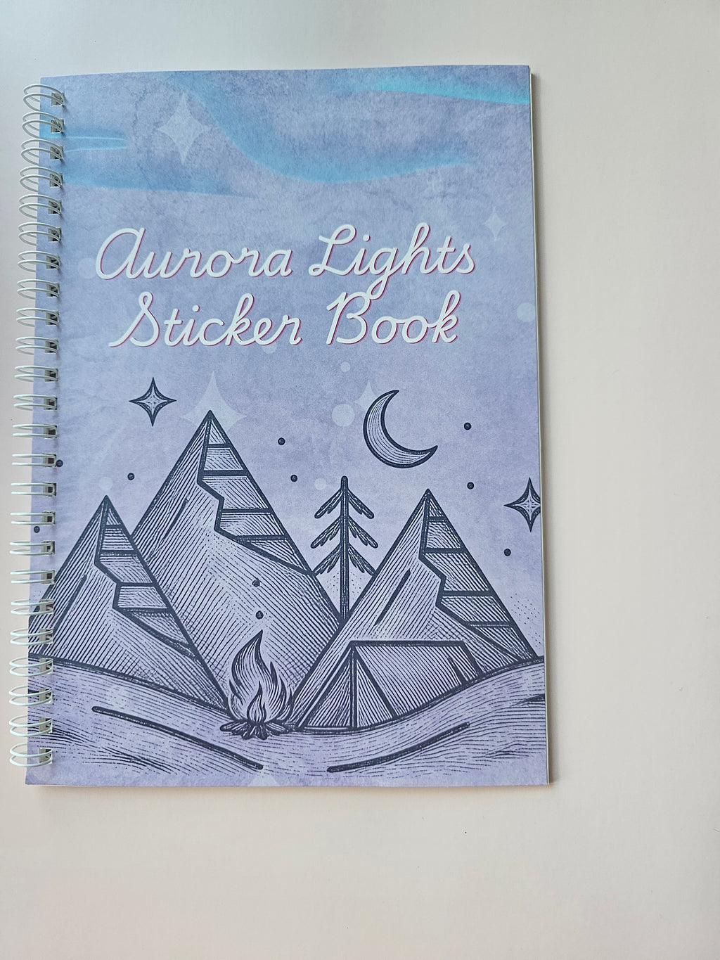 Aurora Lights Reusable Sticker Book | 32-Sided Sticker Storage Album