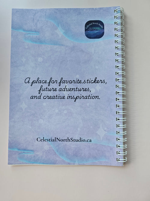 Aurora Lights Reusable Sticker Book | 32-Sided Sticker Storage Album