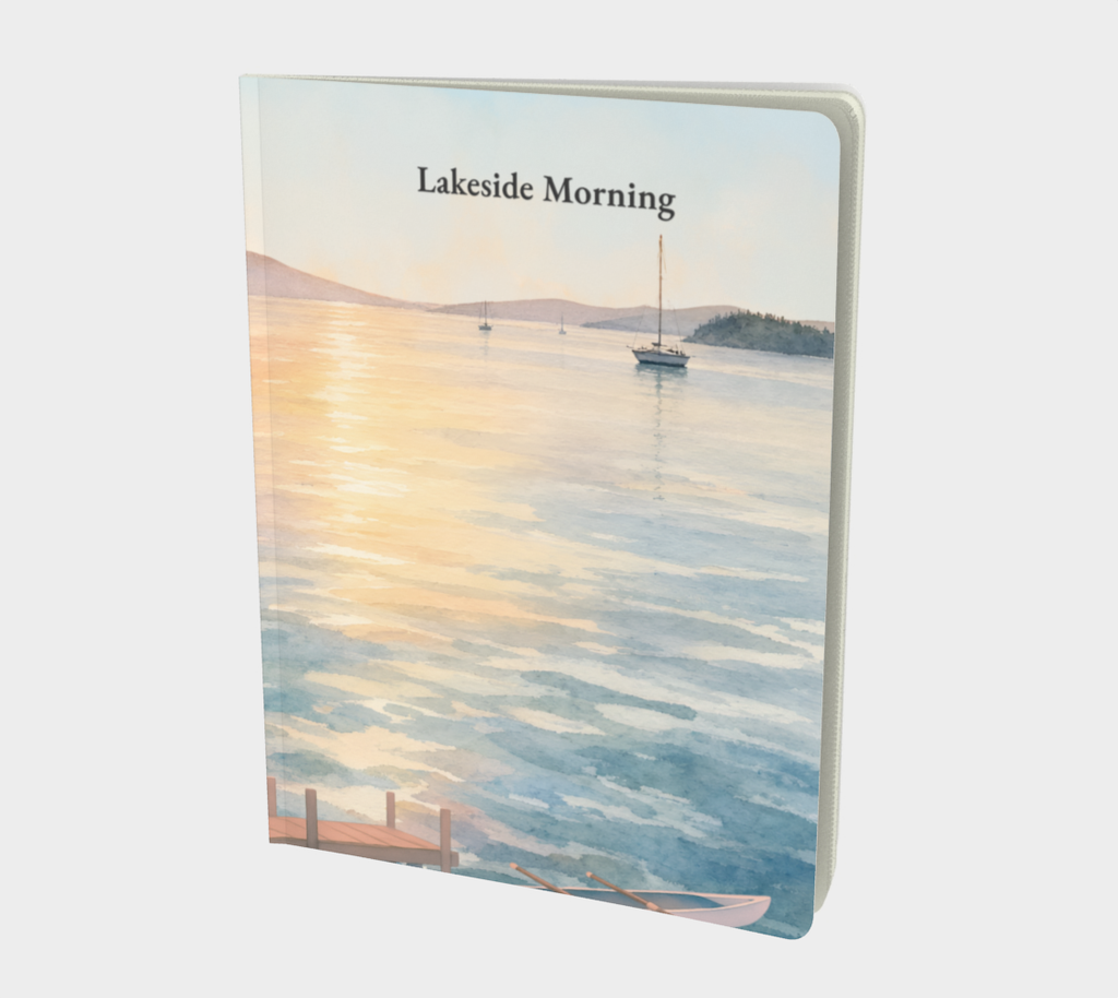 Lakeside Morning Journal | Nature Notebook | Lake Writing Journal | Bullet, Lined or Blank