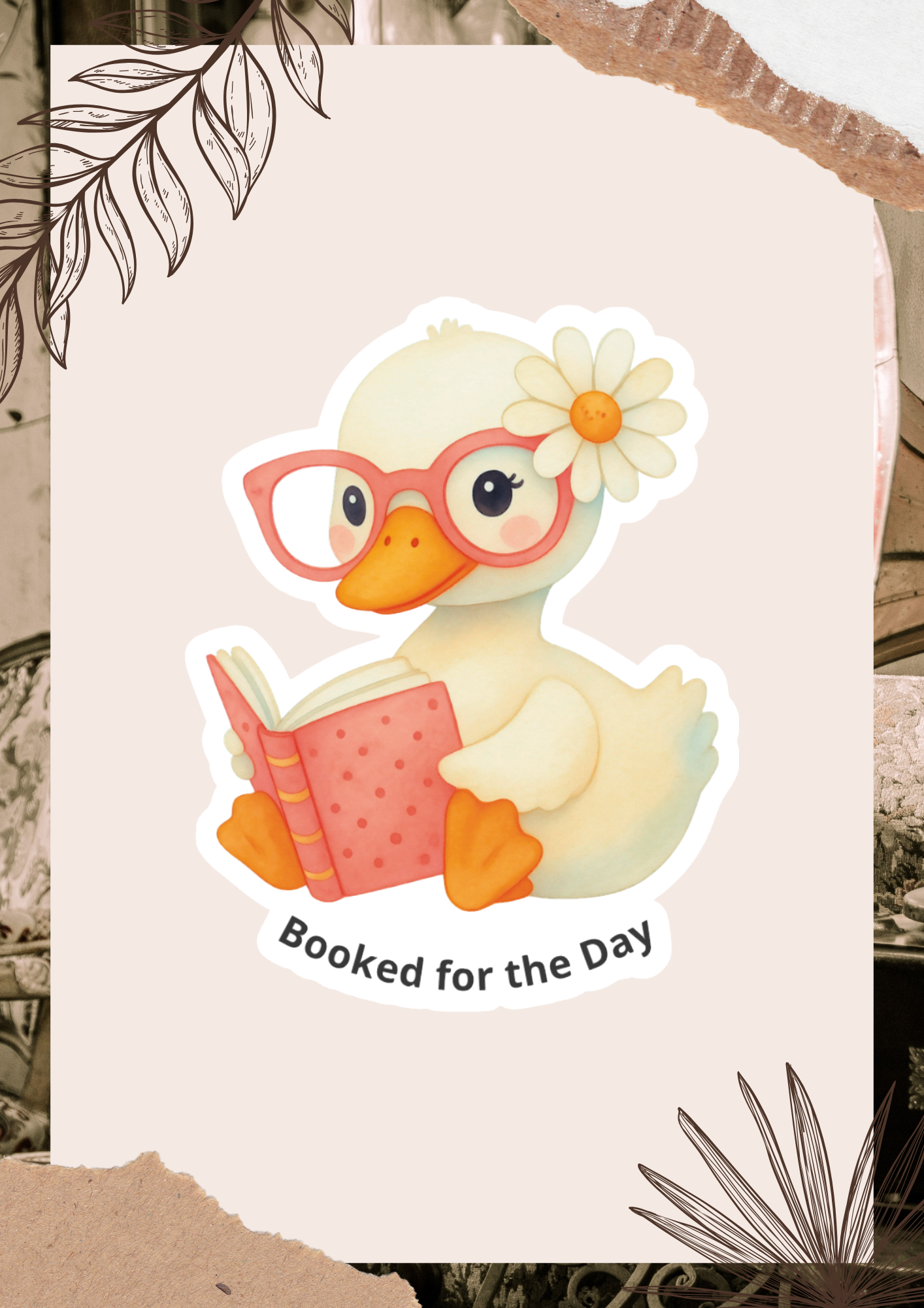 Booked for the Day | Die Cut Sticker
