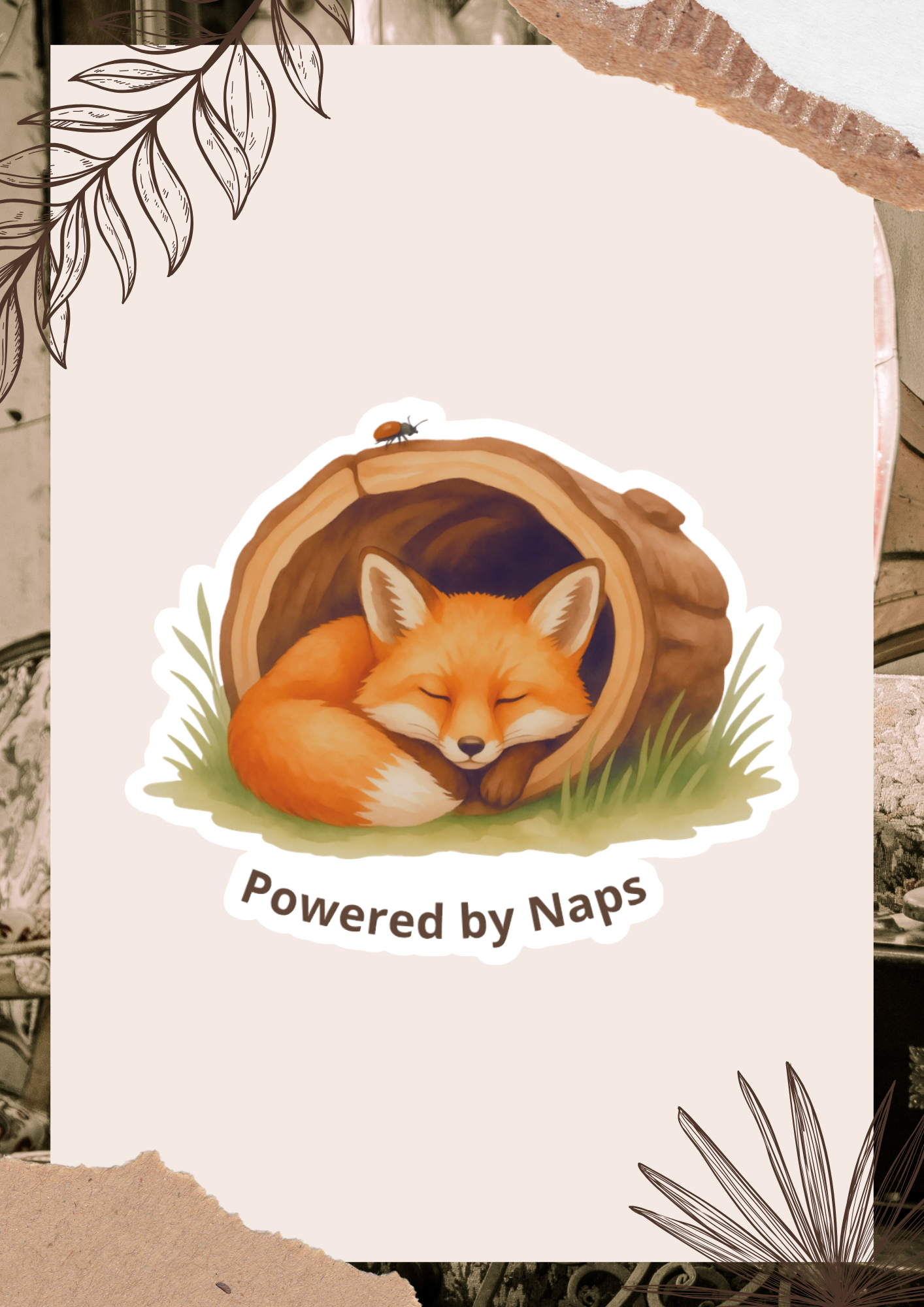 Powered by Naps | Die-Cut Sticker