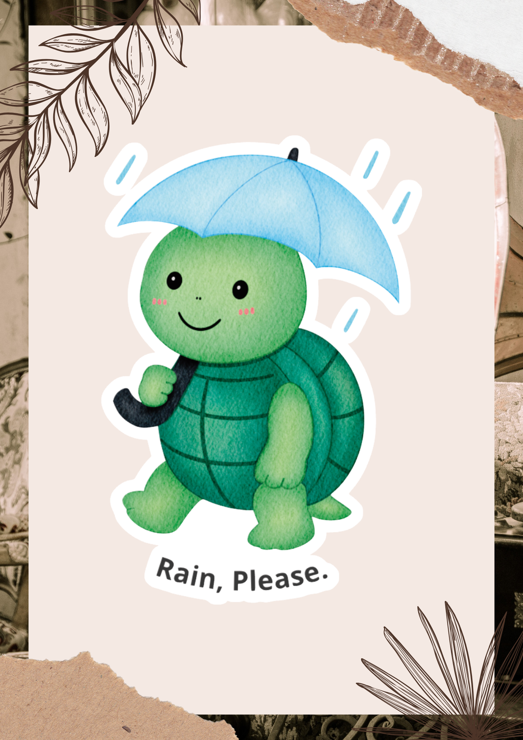 Rain, Please. | Die-Cut Sticker