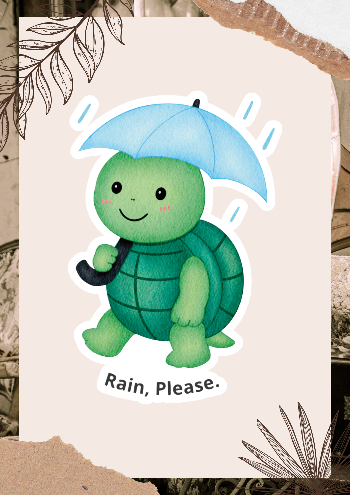 Rain, Please. | Die-Cut Sticker