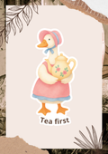 Tea First | Die-Cut Sticker