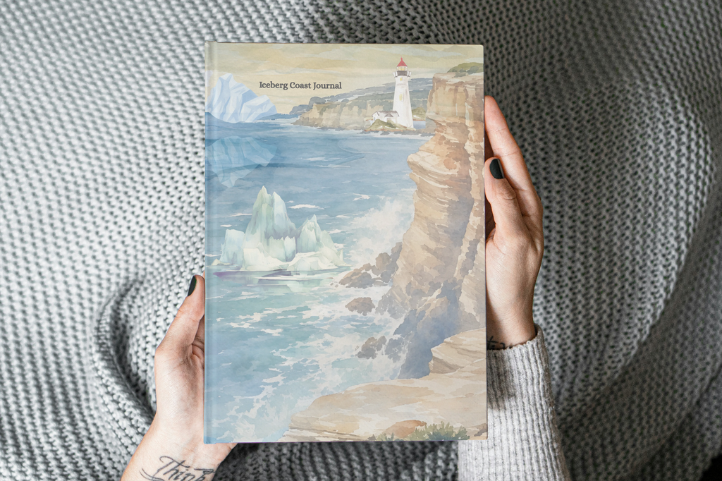Iceberg Coast Journal | Canadian Coastal Adventure Notebook |  Bullet, Lined or Blank