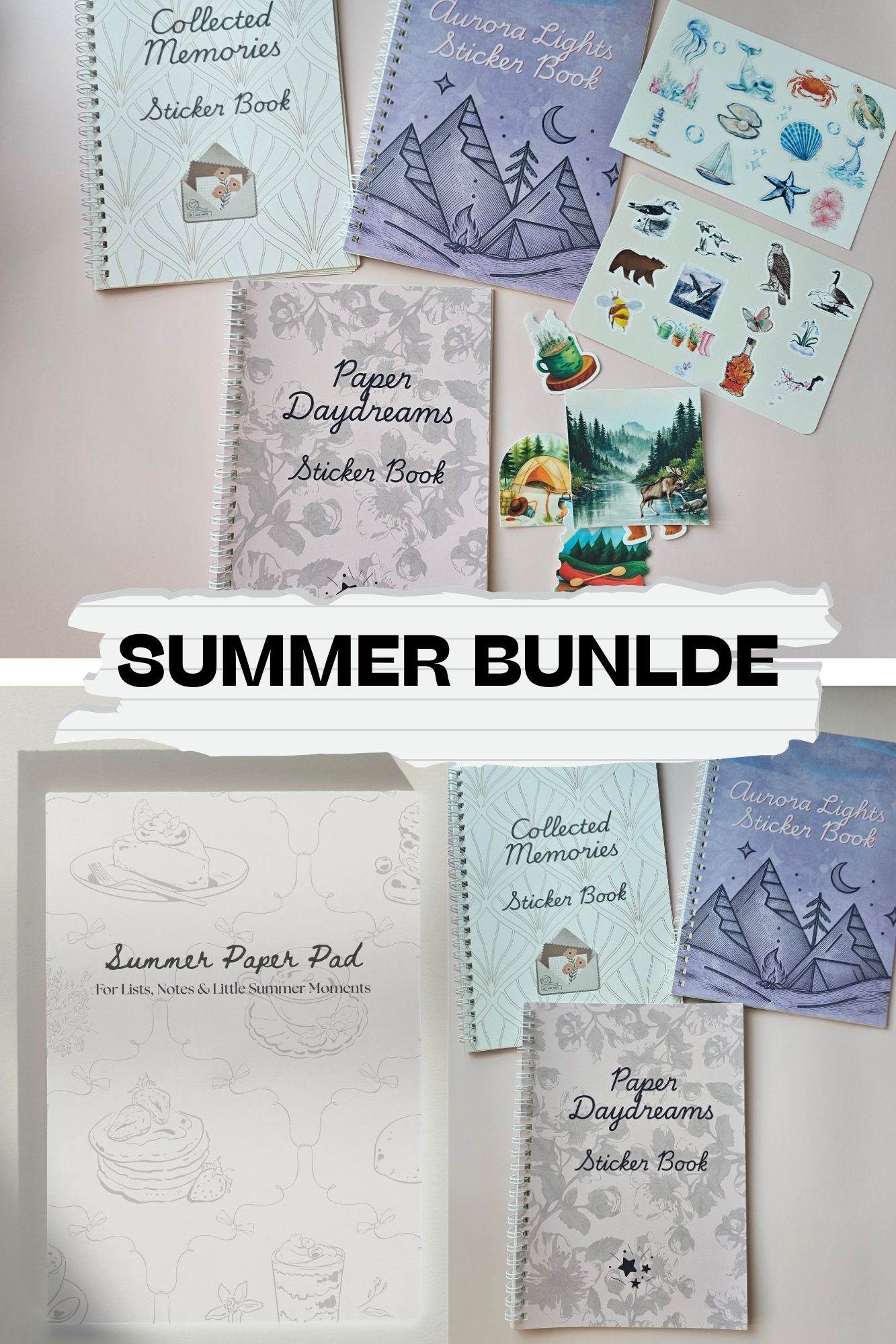 Summer Collector Bundle | Sticker Book and Summer Scrapbook Essentials Pre-Order