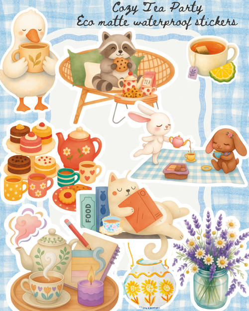 Afternoon Tea Party Sticker