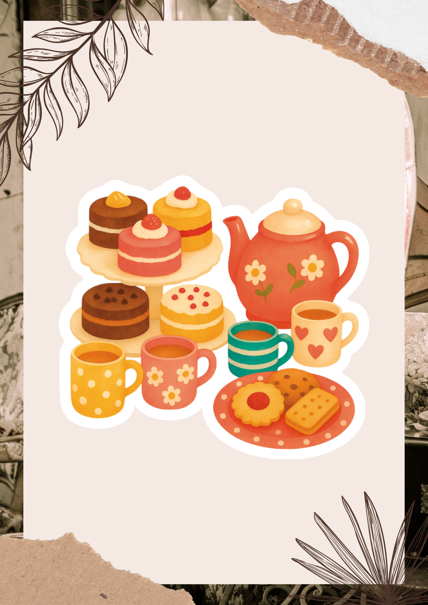 Afternoon Tea Party Sticker
