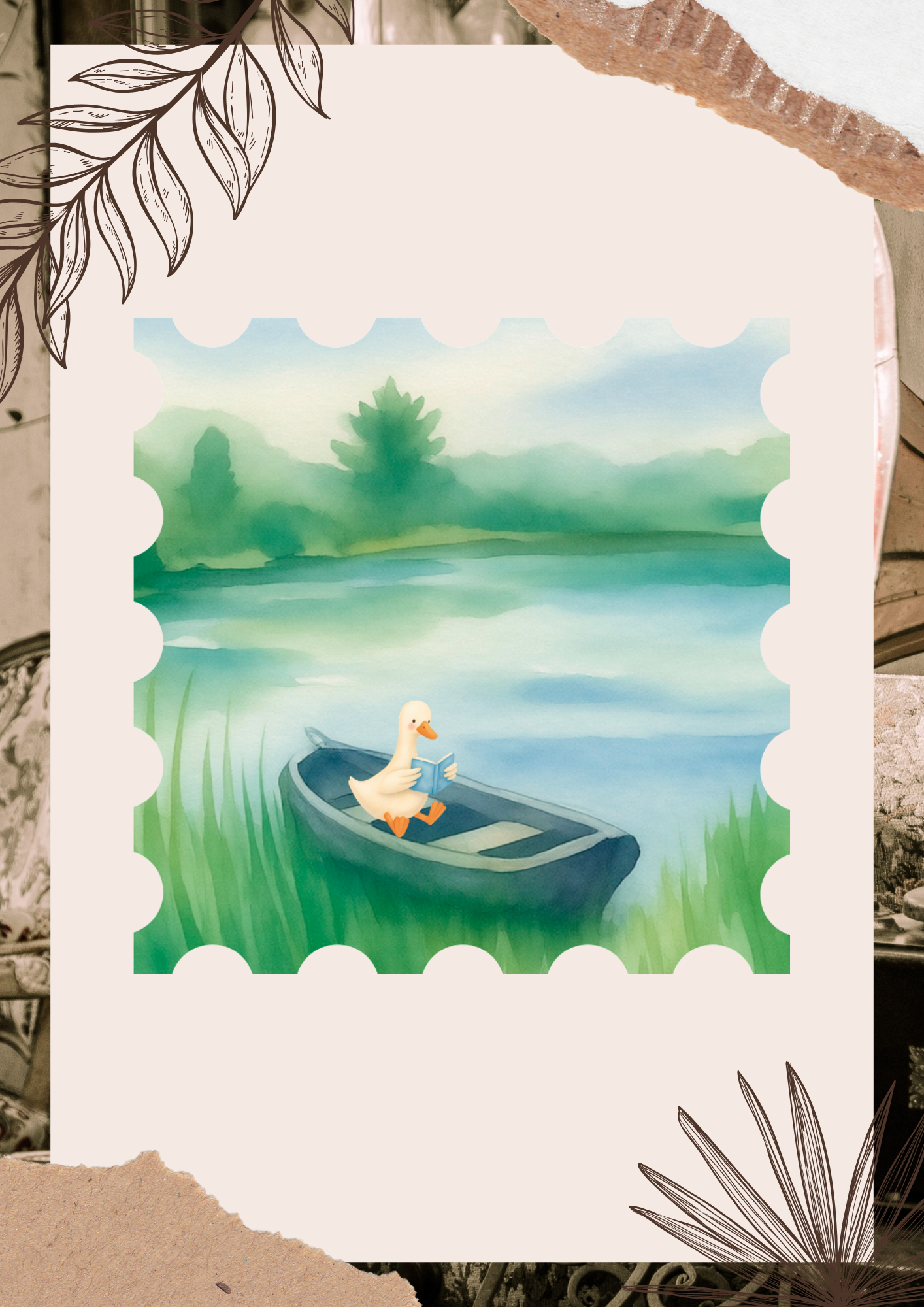 Reading Duck Sticker