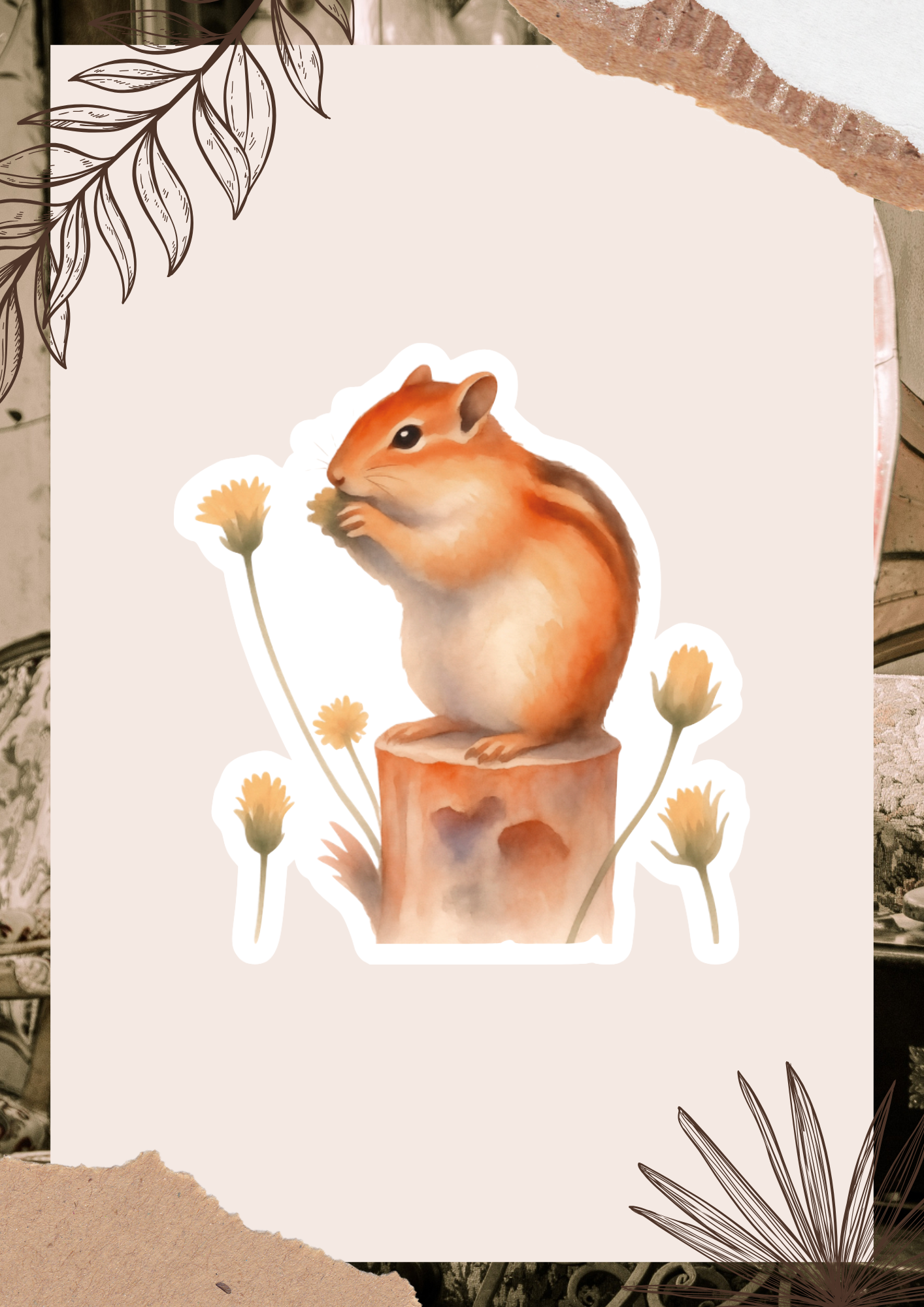 Chipmunk Sticker