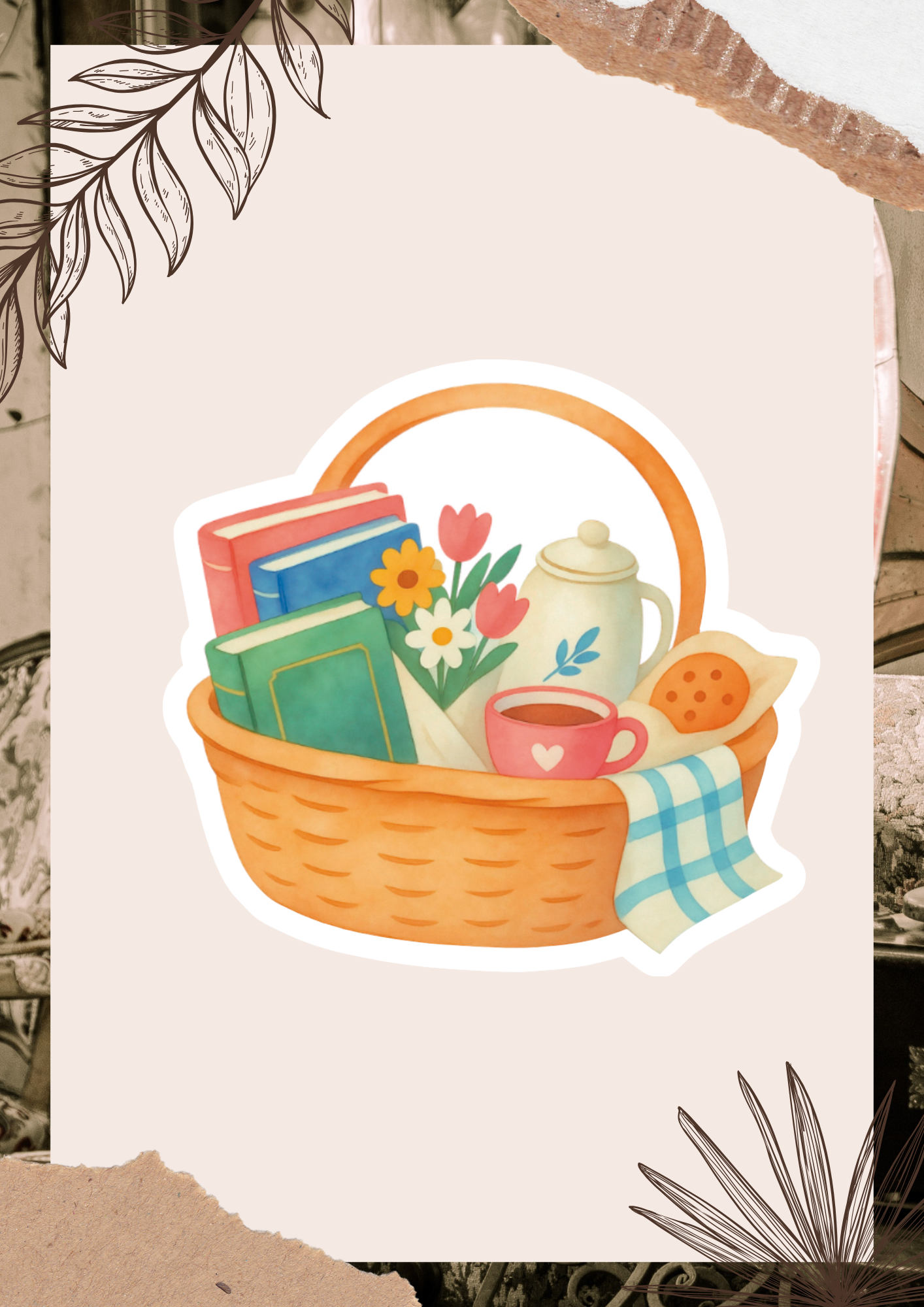 Cozy Picnic Basket Sticker