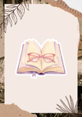 One More Chapter Watercolor Sticker | Open Book Vinyl Sticker