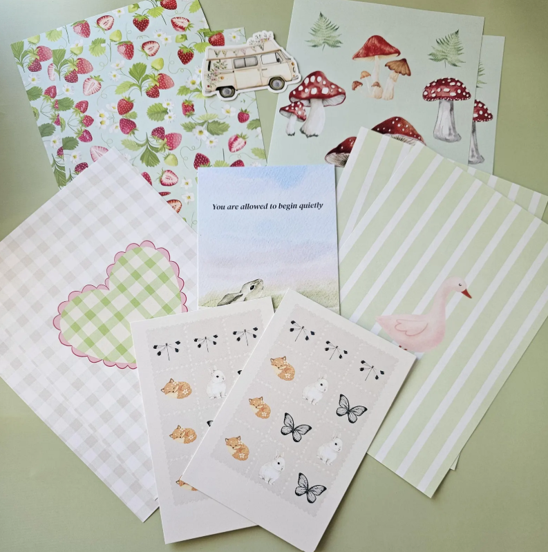 Summer Whimsy Junk Journal & Scrapbook Kit