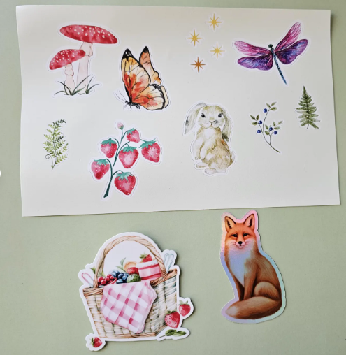 Summer Woodland Cottagecore Sticker Pack