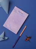 Aurora Notes Notepad: Lined Mini Stationery, Sustainable Paper