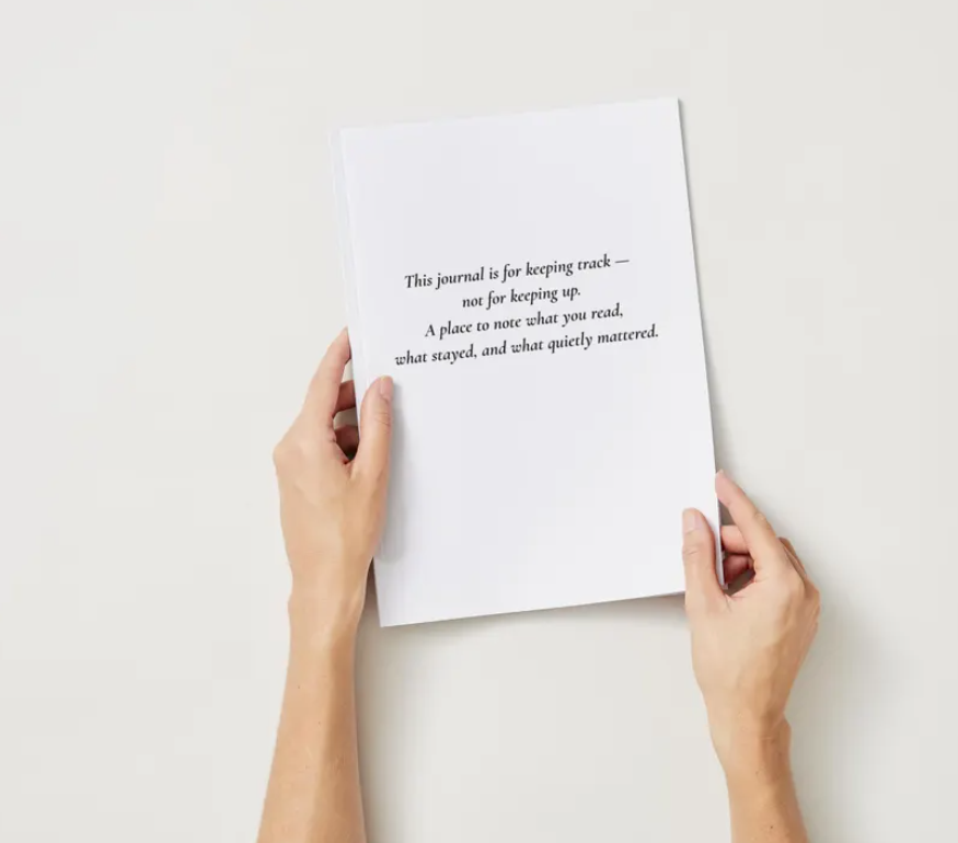 Still Reading Journal | Minimal Reading Log | 4×6