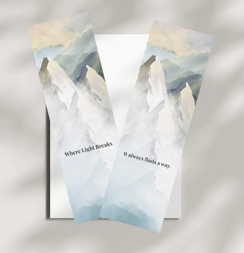 Where Light Breaks Bookmark | Mountain Bookmark