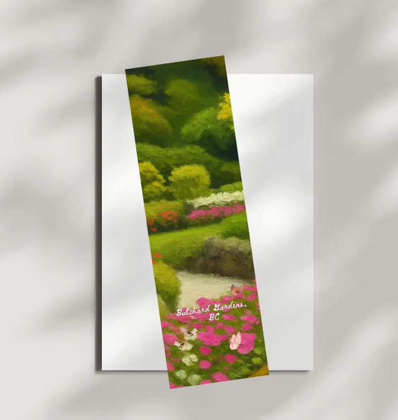 Sunken Garden Bookmark | Butchart Gardens Inspired