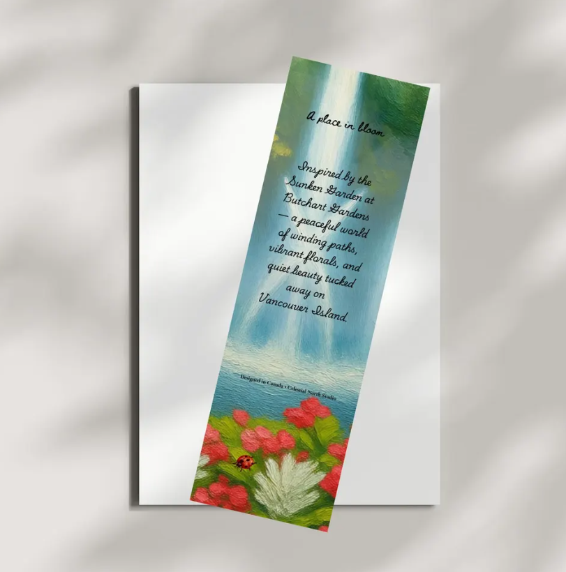Sunken Garden Bookmark | Butchart Gardens Inspired