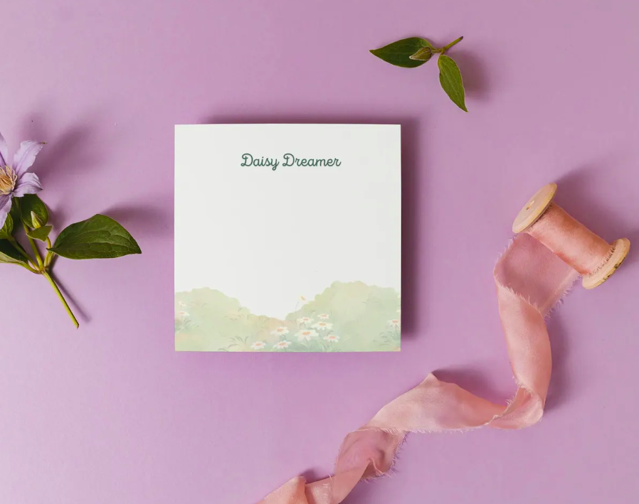 Daisy Dreamer Floral Sticky Notes | 3×3 Memo Pad