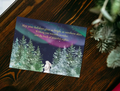 Snowlight Wishes Christmas Card | Yukon Northern Lights