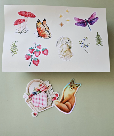 Summer Woodland Cottagecore Sticker Pack