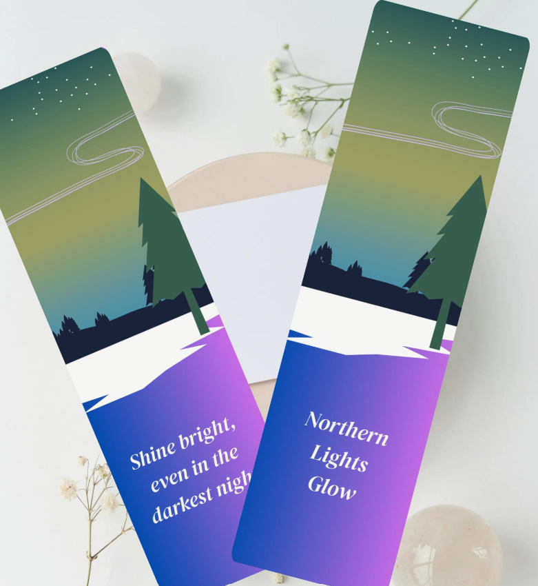 Canadian Landscape Bookmarks| Eco Recycled Matte | Bookish Gift | 2x7 Rounded | Nature Bookmark Set
