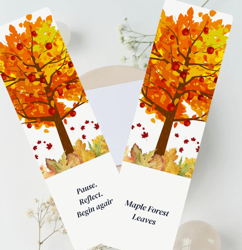 Canadian Landscape Bookmarks| Eco Recycled Matte | Bookish Gift | 2x7 Rounded | Nature Bookmark Set
