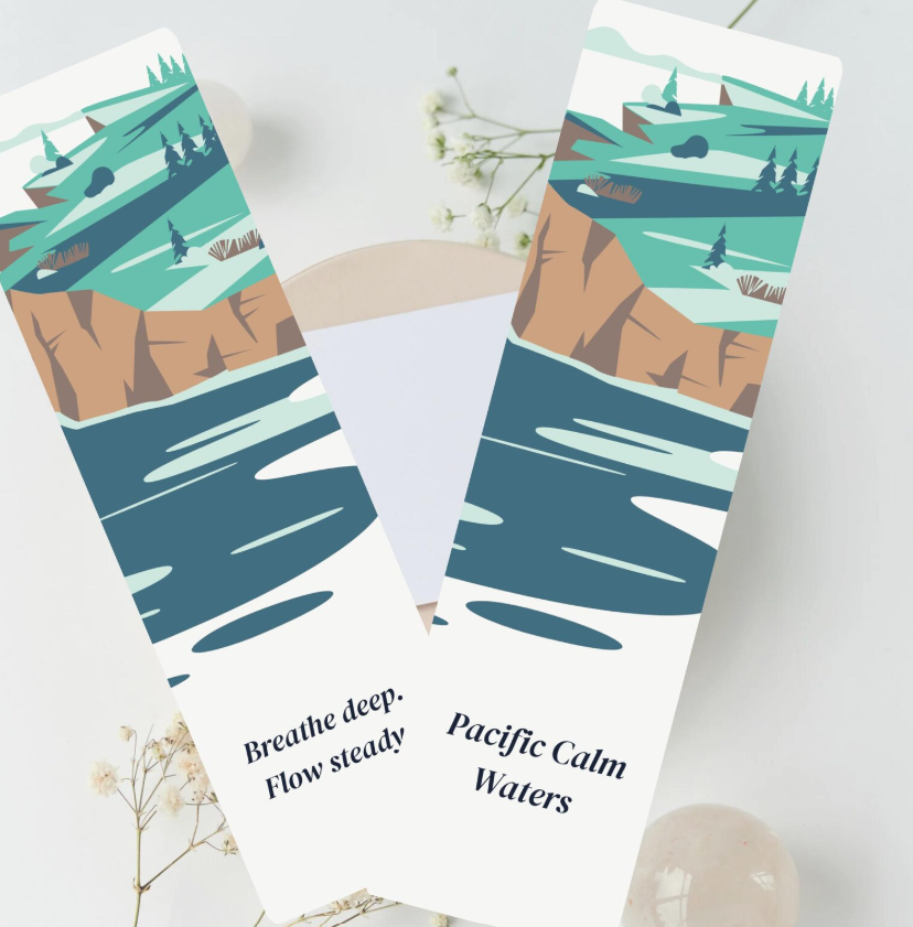 Canadian Landscape Bookmarks| Eco Recycled Matte | Bookish Gift | 2x7 Rounded | Nature Bookmark Set