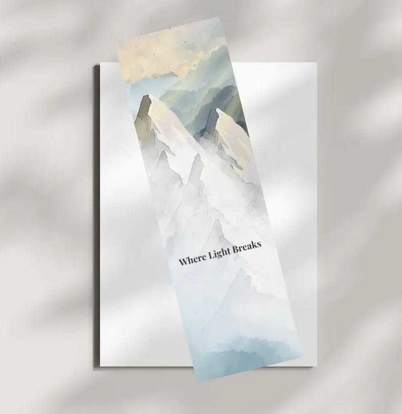 Where Light Breaks Bookmark | Mountain Bookmark