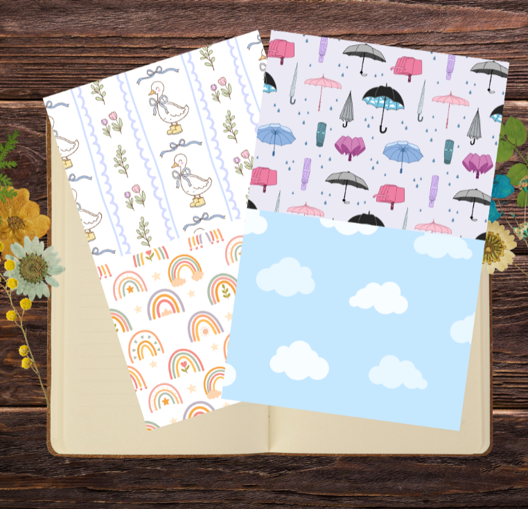 Pacific Calm: Rainy Day Journaling Suite