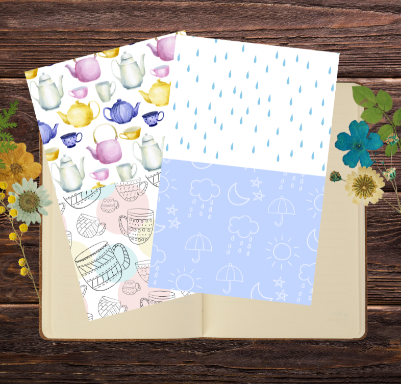 Pacific Calm: Rainy Day Journaling Suite