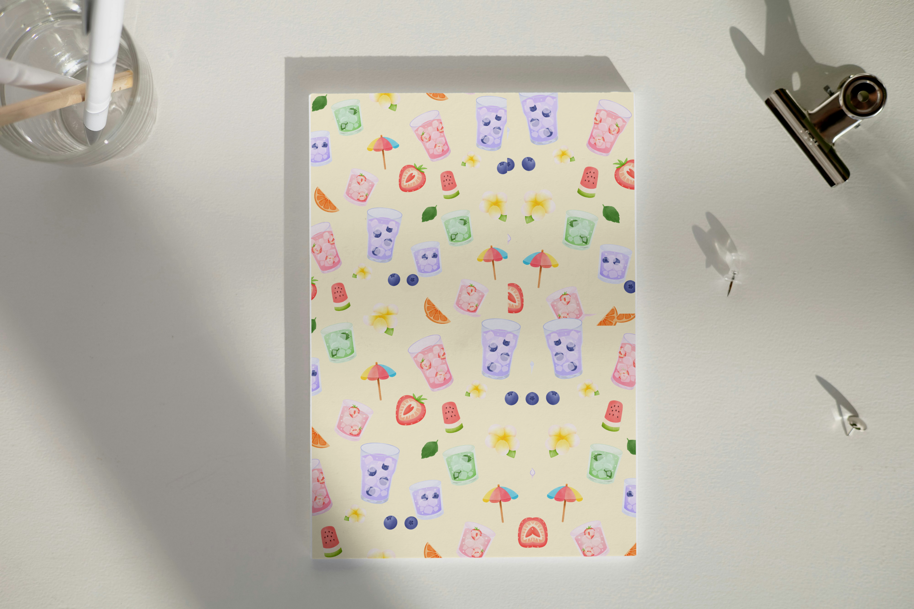 Summer Scrapbook Essentials | 20-Page Paper Pad, Ephemera and Surprise Stickers | Pre Order