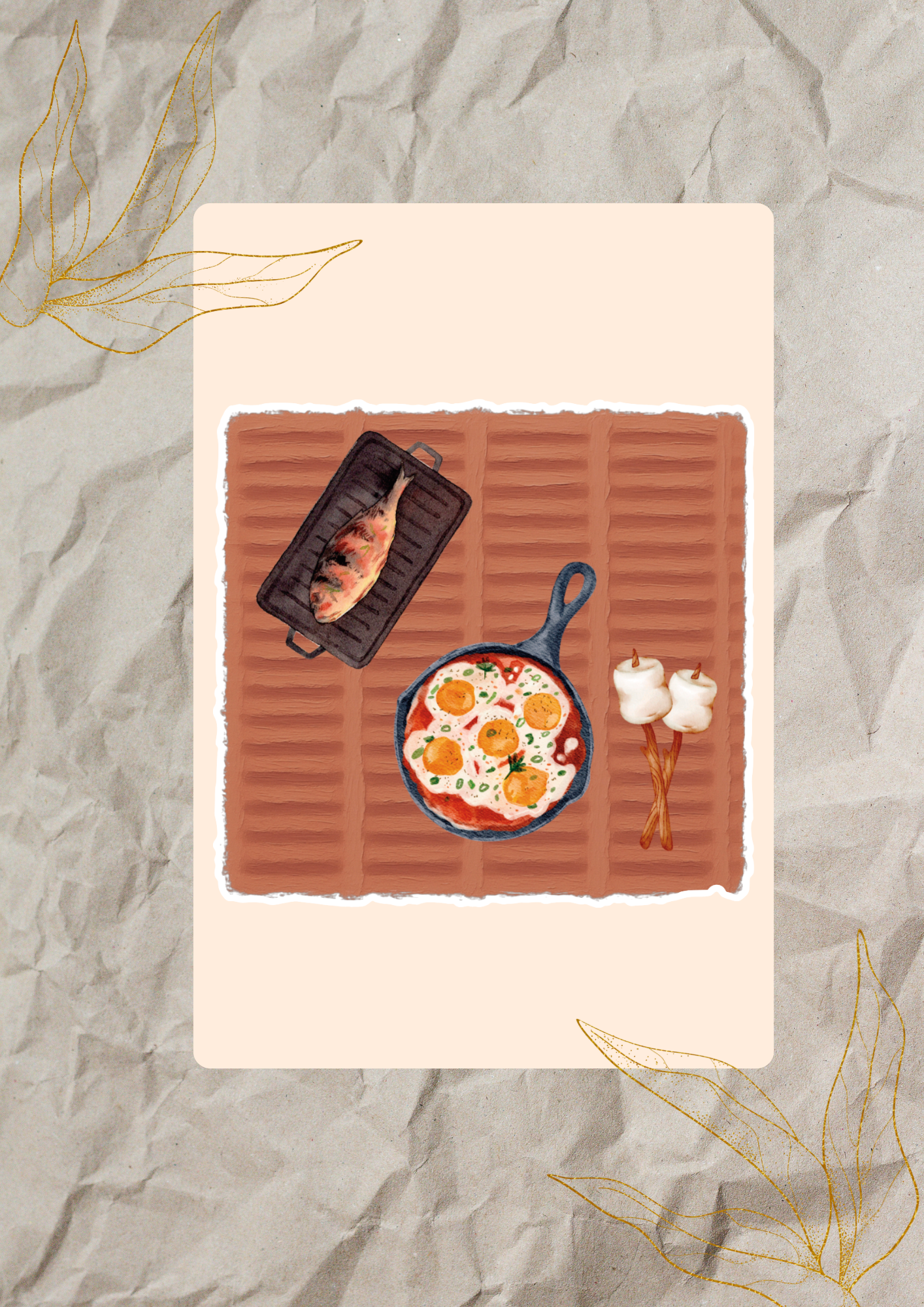 Camp Breakfast Watercolor Sticker