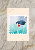 Winter Penguin Sticker | 3x3 Waterproof Die-Cut Sticker