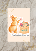Tiny Package, Huge Joy | Happy Mail Waterproof Sticker