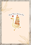 Read More Worry Less Sticker | Duck Book Lover Sticker | Eco Matte Waterproof Vinyl