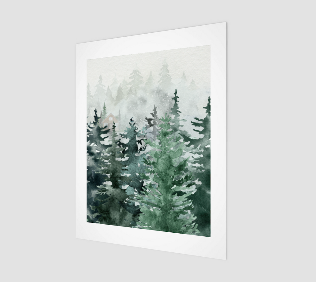 Hidden Cabin | Canadian Wilderness Fine Art Print