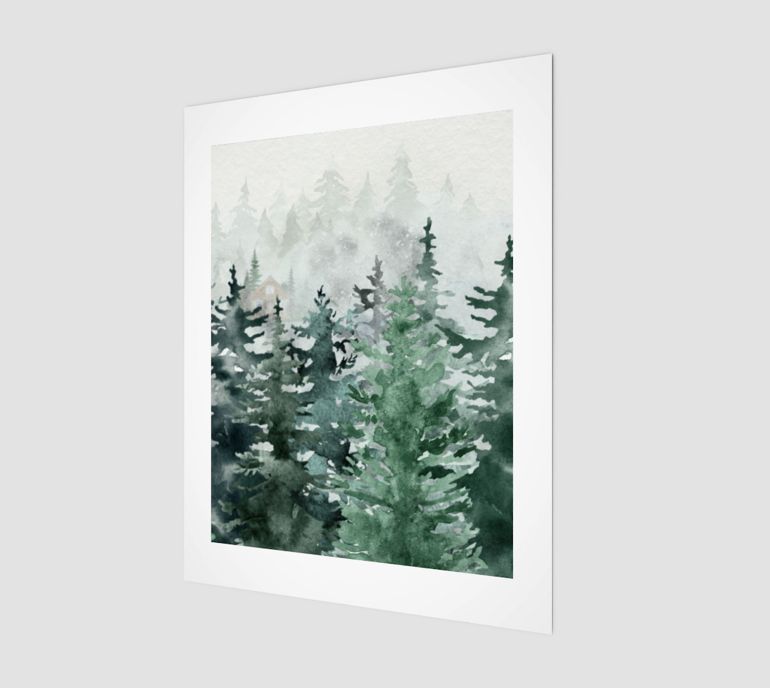 Hidden Cabin | Canadian Wilderness Fine Art Print