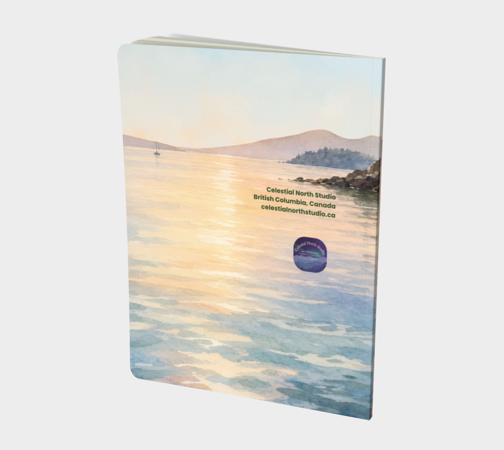 Lakeside Morning Journal | Nature Notebook | Lake Writing Journal | Bullet, Lined or Blank