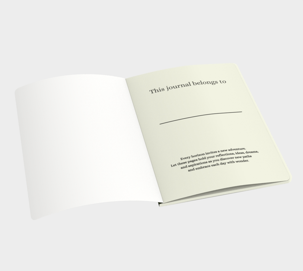 Mountain Horizons Journal | Mountain Adventure Notebook |  Bullet, Lined or Blank