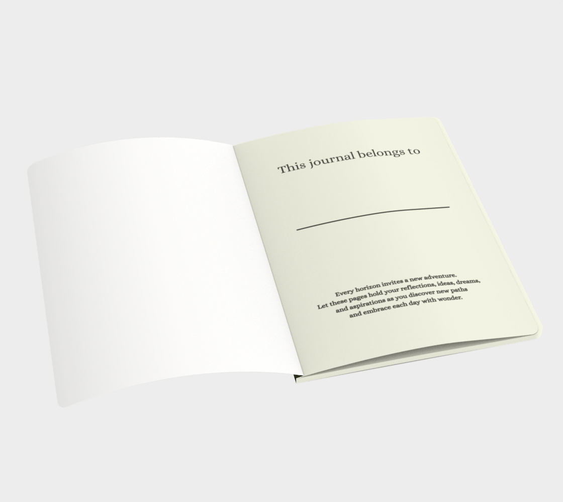 Mountain Horizons Journal | Mountain Adventure Notebook |  Bullet, Lined or Blank