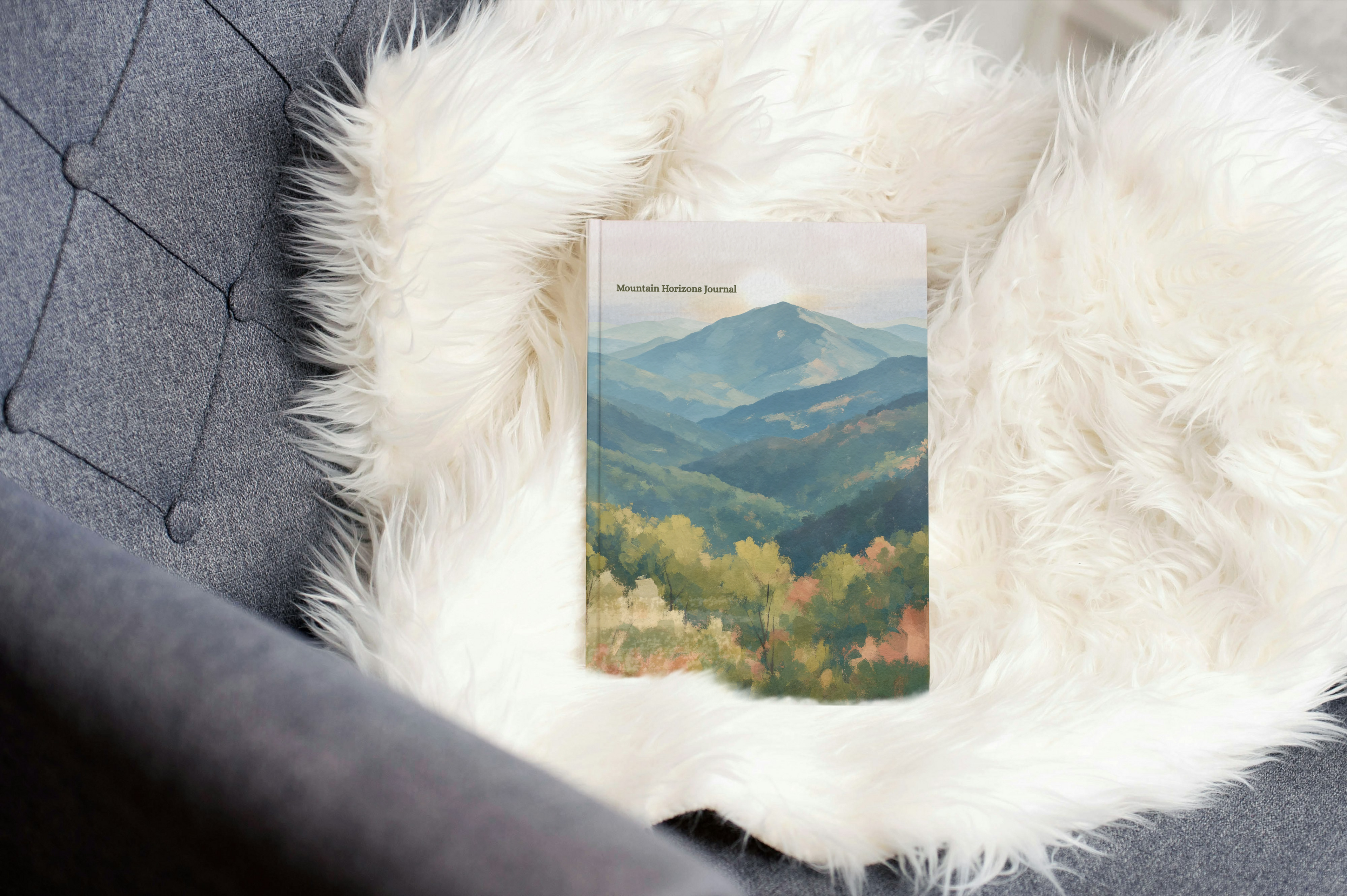 Mountain Horizons Journal | Mountain Adventure Notebook |  Bullet, Lined or Blank