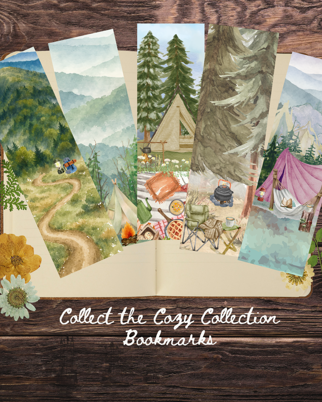 Cozy Camp Mornings Bookmark Collection