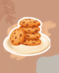 Maple Cookie Watercolor Sticker | Cozy Bakery Vinyl Sticker