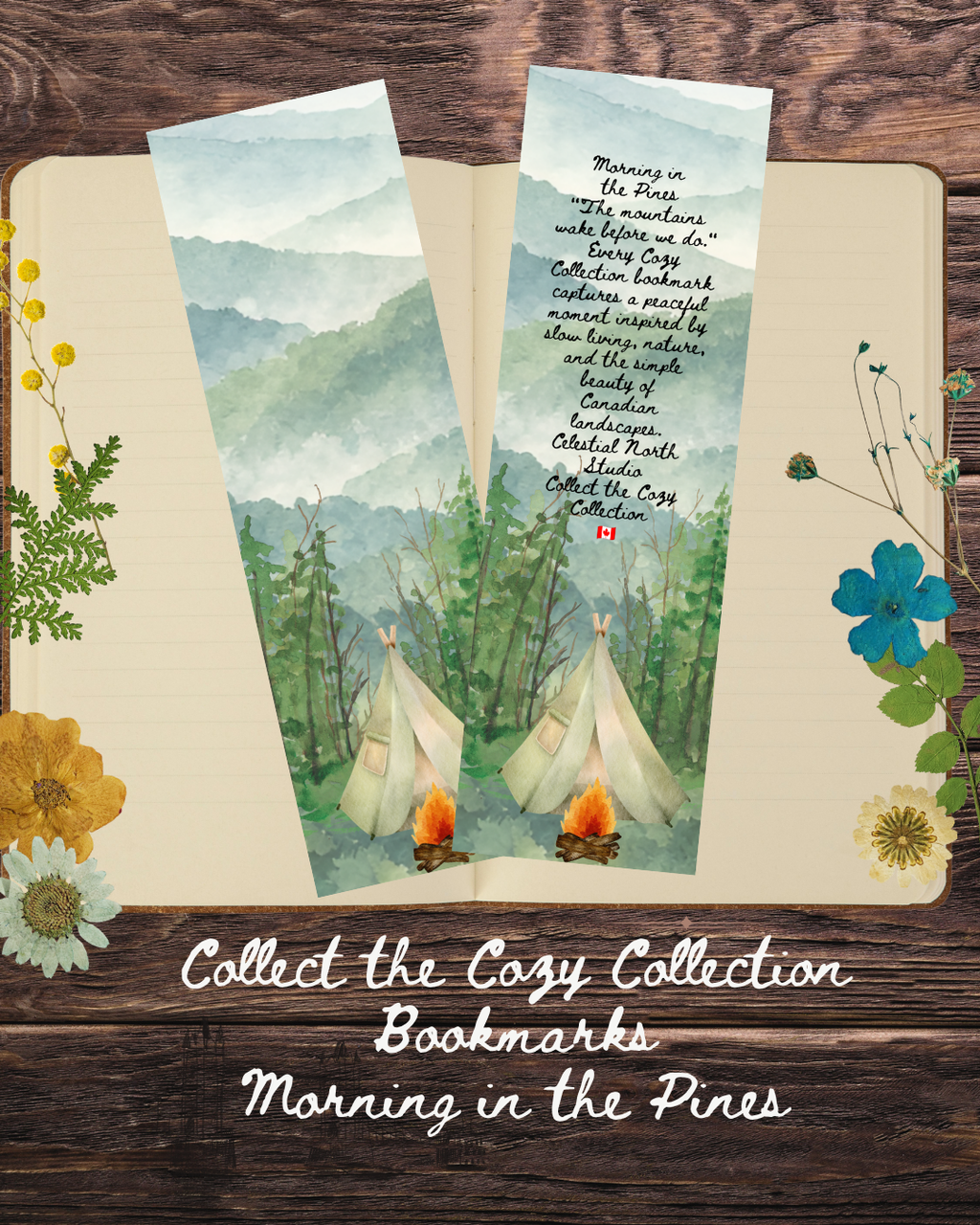 Cozy Camp Mornings Bookmark Collection