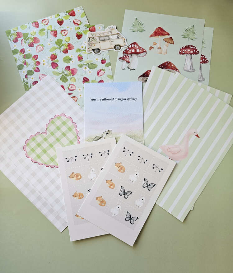 Summer Whimsy Paper Drop